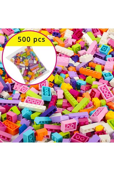 Choice Girl 500 Pcs Diy Creative Building Blocks Big Set City Classic Building Blocks Assemble Boys And Gir
