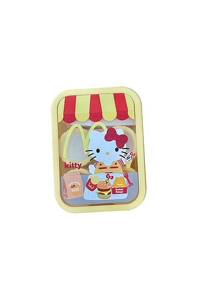Choice A1 Cute Sanrio Hello Kitty Cartoon Contact Lens Box Bow Square Contact Lens Companion Box In Two Set
