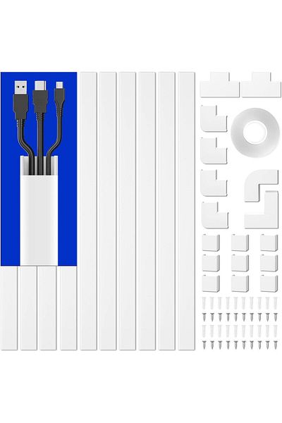 Choice Cord Cover Raceway Kit Cable Cover Channel Cord Wires Hider Hiding Wall Mount TV Powers Cords 10X...