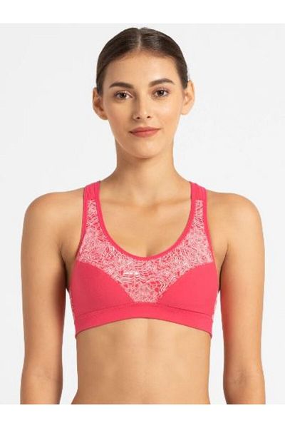 JOCKEY Racer back Padded Active Bra 1385-01 Pnk
