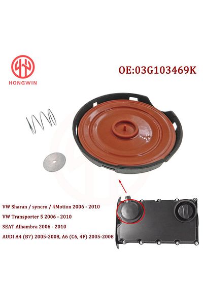 Choice 03G103469K، 03G103469H مجموعة إصلاح غطاء صمام محرك السيارة الجديدة مع غشاء لناقل الحركة VW Sharan...