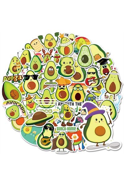 Choice 50pcs 50pcs Net Red Fruit Avocado Sticker Cartoon Cute Ins Style Personalized Graffiti Luggage Compa