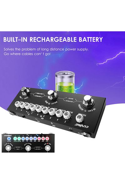 Choice Black Cuvave Cube Baby Multifunctional Electric Guitar Combined Effect Pedal With Wireless Music Pla