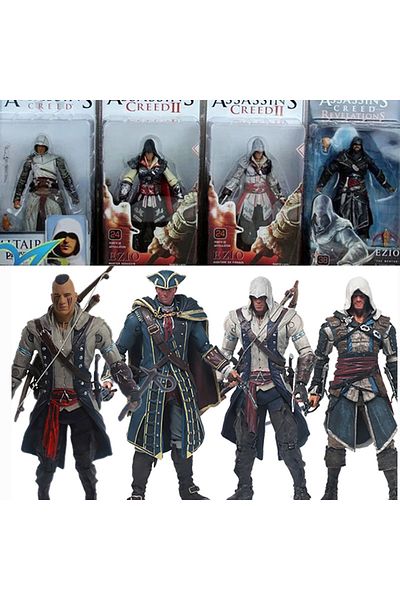Choice F With Box Series 4 Connor Haytham Edward Kenway Mohawk Action Figure Model Toys Creative Present Fo