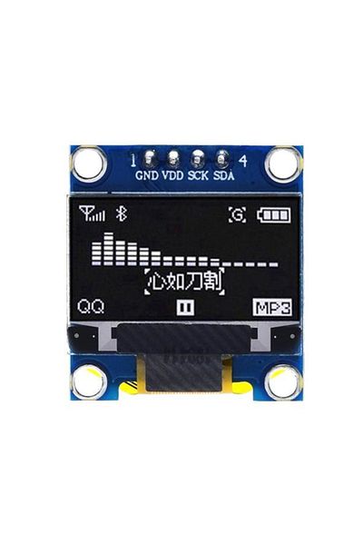 Choice وحدة شاشة عرض OLED بيضاء مقاس 0.96 بوصة I2c Iic 128x64 Ss - D - 1306 3.3 فولت - 5 فولت أزرق/أزرق أصفر/أبيض