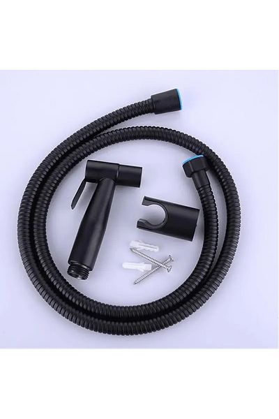 Choice Blackset Toilet Bidet Faucet Black Handheld Sprayer Stainless Steel Bathroom Hand Bidet Sprayer Set