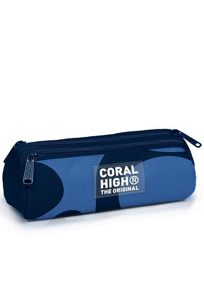 Coral High Παιδική τσάντα μολυβιού τριών τμημάτων με μπλε ναυτικό σχέδιο 11188