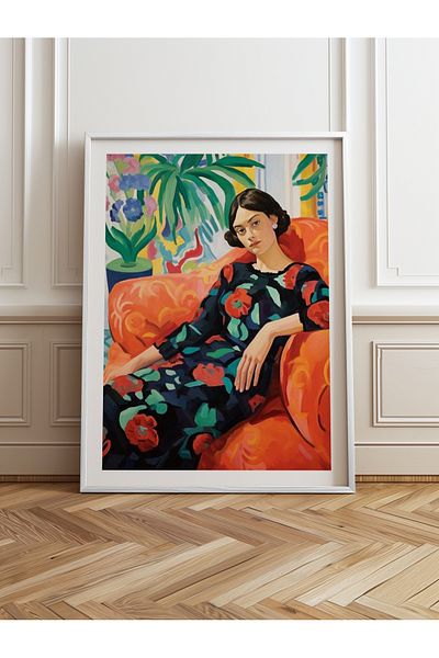 HOMEPACK Single Wooden Framed Painting One Piece Poster Painting Tk/766