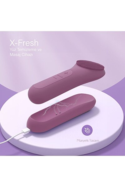 X-Level X-fresh Yüz Temizleme / Masaj Cihazı - Isıtmalı Soğutmalı / Titreşimli Su Geçirmez Standlı