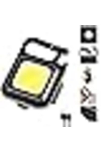 AWH 800Lumens Rechargeable Mini Flashlight, 3 Modes, Keychain, Magnet Base, Bottle Opener