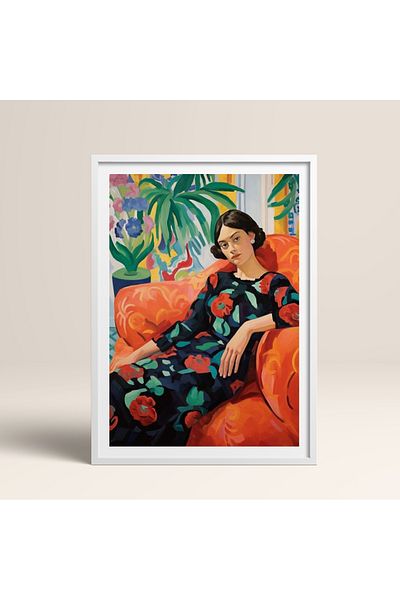 HOMEPACK Single Wooden Framed Painting One Piece Poster Painting Tk/766