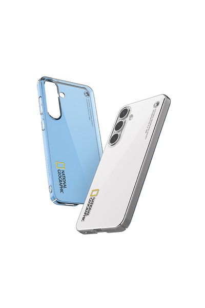 NATIONAL GEOGRAPHIC جراب Crystal Slim Fit V4 لهاتف Galaxy S25 Ultra - شفاف
