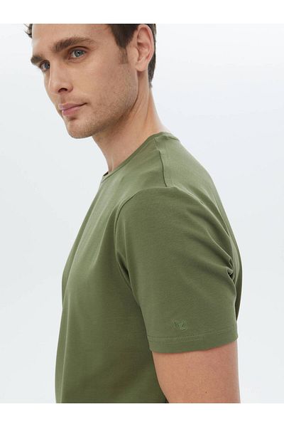 Kip Plain Crew Neck Cotton Blend T-shirt