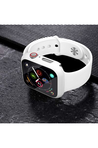 AWH 3-Pack Apple Watch Case: Ultra-Thin Bumper & Screen Protector for 44mm SE/iWatch 6/5/4.