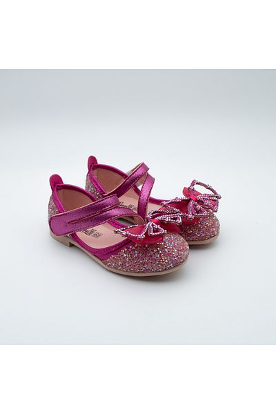 Arçın Shoes Girls' Ballerinas with Glitter and Bow Detail – Special Elegance for Little Princesses
