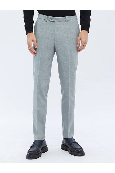 Kip Plain Weave Fitted Fit Classic Trousers