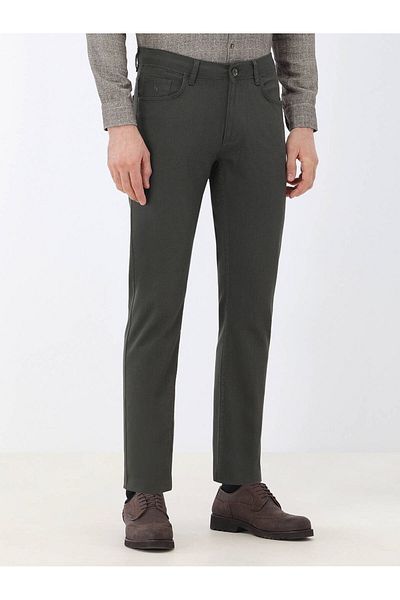Kip Gewebte, lässige Hose aus Baumwollmischung
