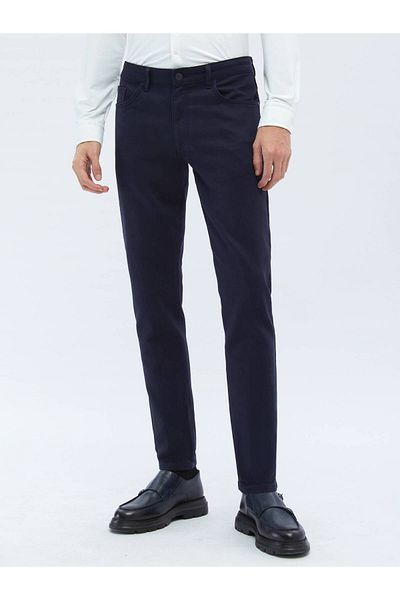Kip Lässige, gewebte Hose aus Baumwollmischung im Slim Fit
