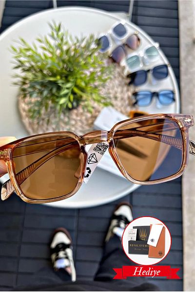 WATCHOFROYAL نظارات شمسية من الزجاج Uv400 للنساء والرجال معتمدة من CE - Rose Lorraınew