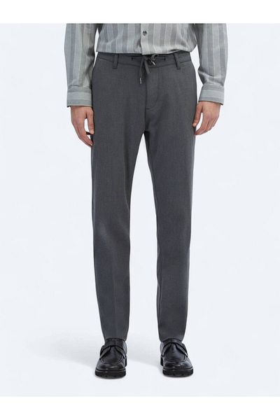 Kip Patterned Woven Casual Trousers