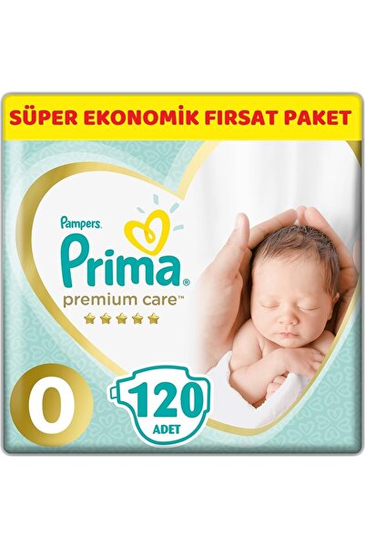 Prima Premium Care Bebek Bezi Beden:0 (1.5-2.5Kg) Prematüre 120 Adet Süper Ek...
