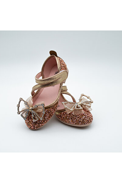 Arçın Shoes Simli ve Fiyonk Detaylı Kız Çocuk Babet – Minik Prenseslere Özel Şıklık