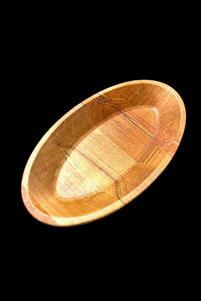 Ayd ahşap Handmade Beech Solid Wood Boat Breakfast/Snack Plate - Natural and Stylish Presentation
