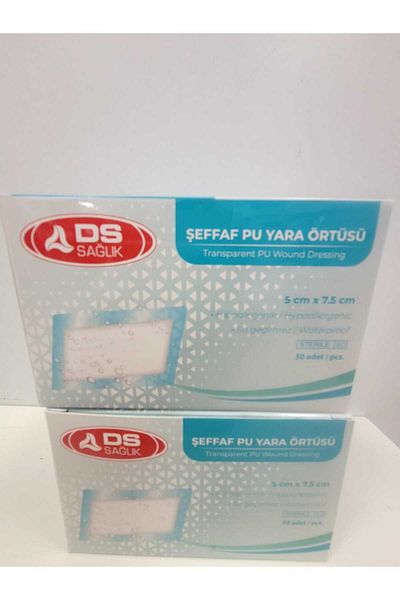 DS PLUS Transparent Waterproof Pu Wound Cover 9cm X 10 cm 1 Piece