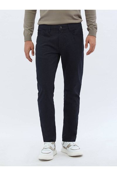 Kip Lässige, gewebte Hose aus Baumwollmischung im Slim Fit