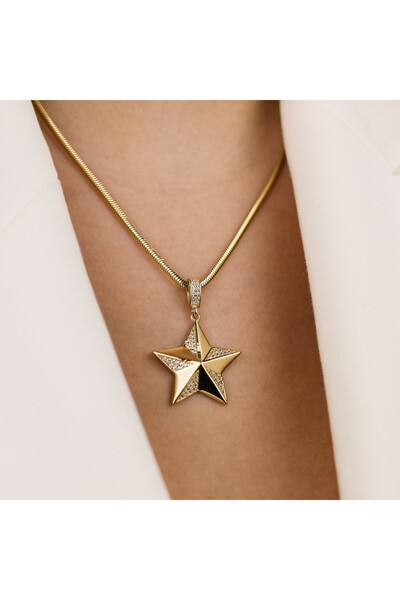 Burcu Kuyumculuk Yıldız Gravi Charm
