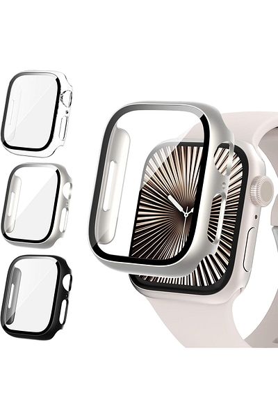 AWH 3-Pack Screen Protector for Apple Watch 44mm Series 6/5/4/SE with 9H Tempered Glass.