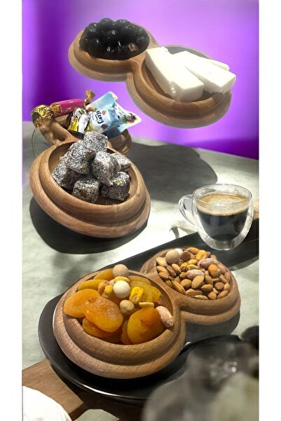 Ayd ahşap وعاء الوجبات الخفيفة المصنوع يدويًا ووعاء العرض حيث يلتقي الأناقة والعملية