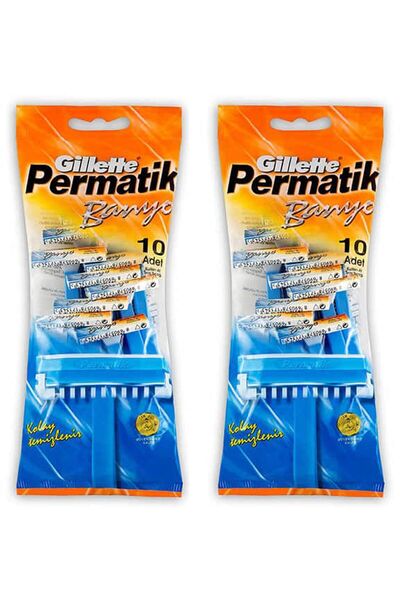 Gillette Lama de ras de unica folosinta Permatic Bath 10 buc x 2 buc