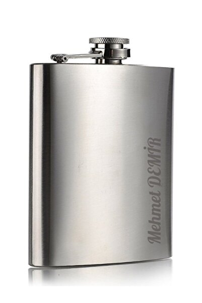 BiTon Toptan Kişiye Özel 9 Oz  Çelik Cep Matarası 266 Ml  Kamp Matarası