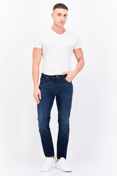 Lee Men Slim Fit Wash Stretchable Denim, Navy