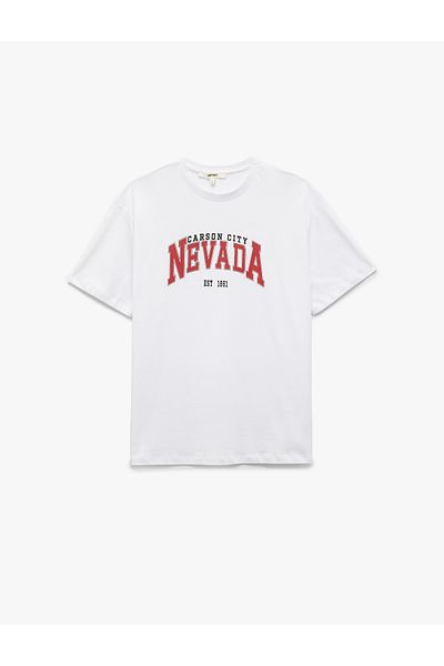 Koton Tricou imprimat cu mânecă scurtă din bumbac