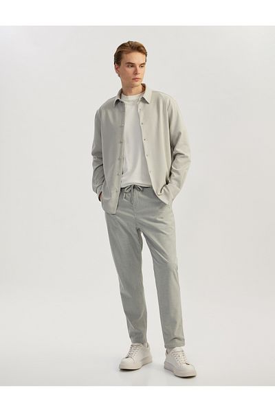 Koton Cotton Buttoned Regular Fit Pique Fabric Long Sleeve Shirt
