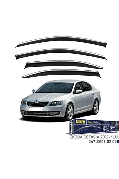 Niken Skoda Octavia Niken Kromlu Cam Rüzgarlığı 4lü Set 2012 ve Üstü