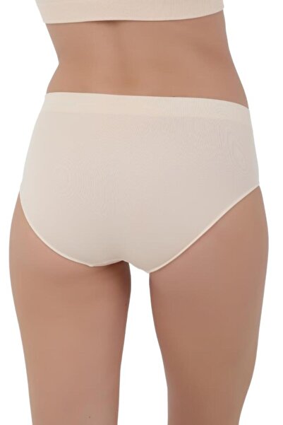 CNT Women's Micro Fiber High Waist Bato Panties - Pack of 1 (Black, White, Skin Color)