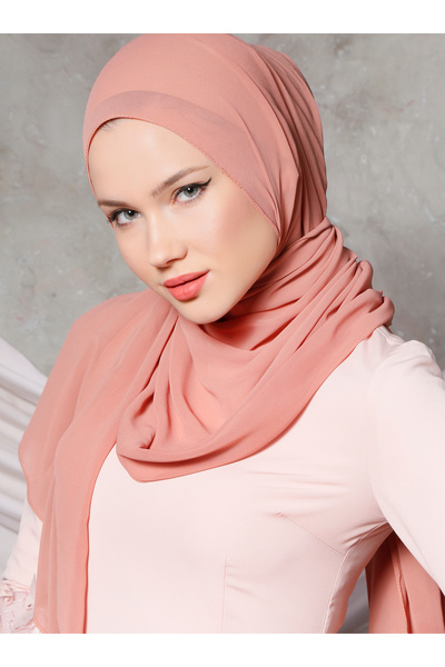 Differenza Krep Şifon Şal - Pastel Somon