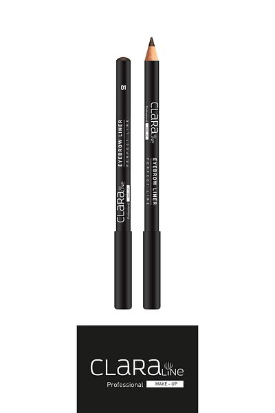 Clara Line Eyebrow Liner 01 Ebony Brown