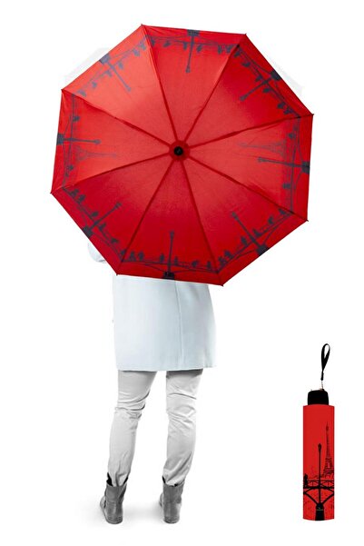 Marlux Eyfel Kulesi Paris Yarasa Model 8 Telli Rüzgara Dayanıklı Manuel Şemsi...