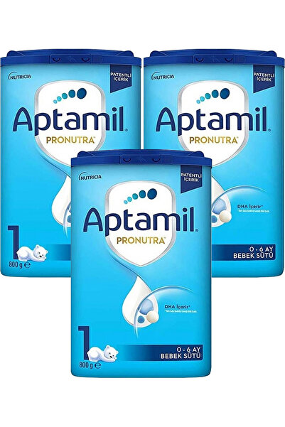 Aptamil 1 Pronutra Bebek Sütü 800 g 0-6 Ay Akıllı Kutu x 3 Adet