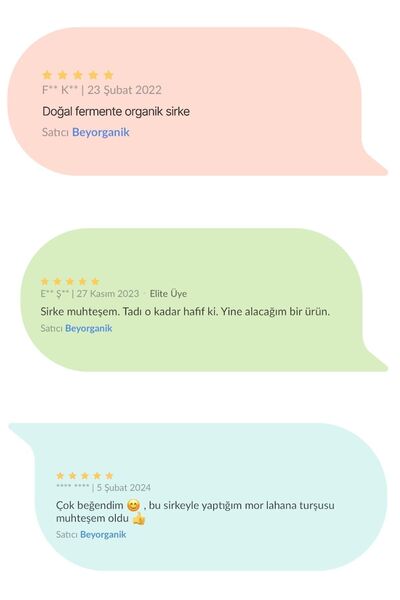 BEYORGANİK Organik Alıç Sirkesi 500ml (PESTİSİT ANALİZLİ)