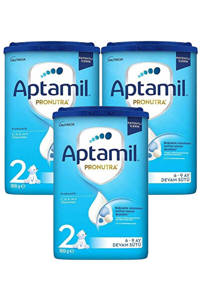 Aptamil 2 Pronutra Devam Sütü 800 g 6-9 Ay Akıllı Kutu x 3 Adet