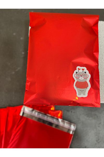 Meyofficial Red Luxury Gift Package 20*35 cm 10 Lu Package and 10 Lu Sticker