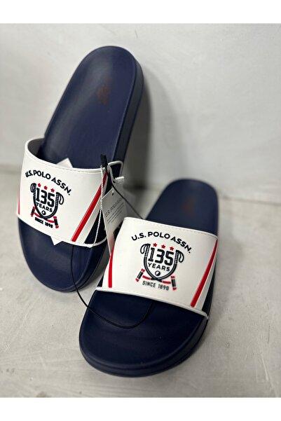 U.S. Polo Assn. U.S. Polo Assn. Bărbați - Eva albă, papuci sport cu o singură...