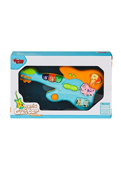 VARDEM OYUNCAK JLG-855-34A Işıklı ve Müzikli Gitar Bebek Pianosu -FABBATOYS