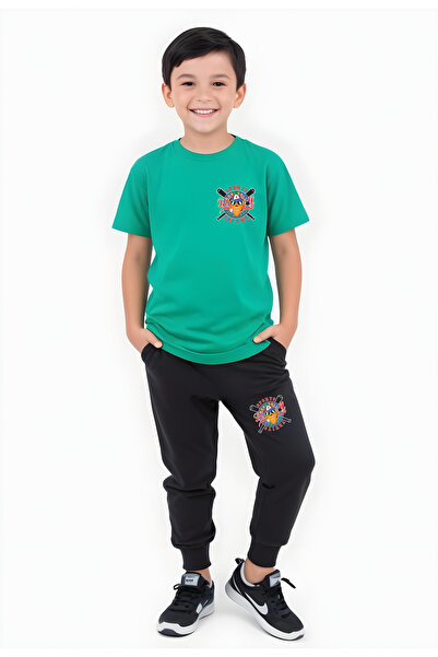 FYK COLLECTİON Sports Fruits Štampano Majica kratkih rukava za dečake Set gor...