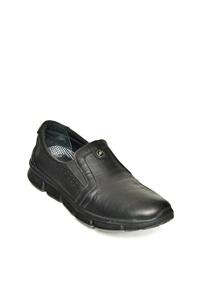 Fox Shoes P555060903 Siyah Hakiki Deri Kadın Ayakkabı